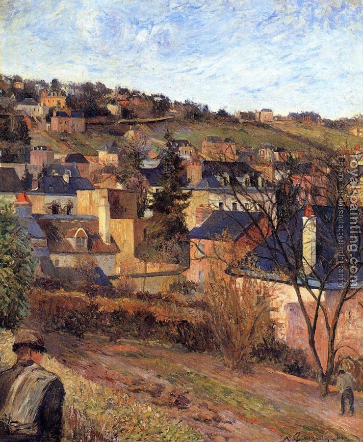 Paul Gauguin : Blue Roofs, Rouen